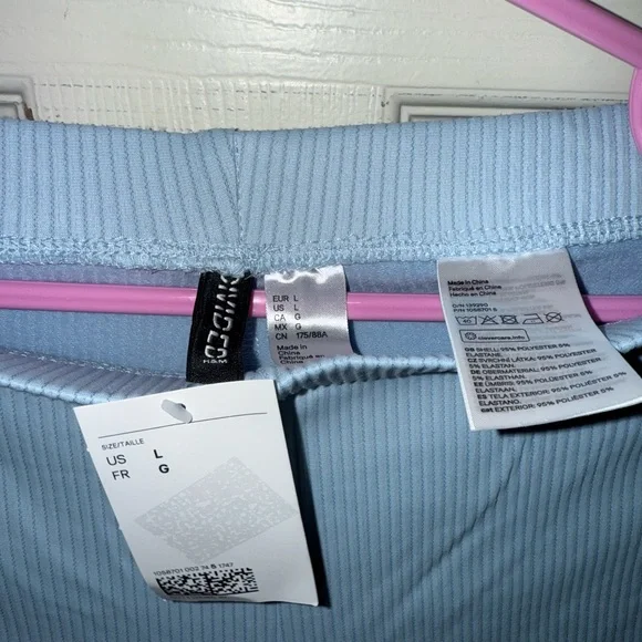 Divided Sky Blue Ribbed Pants - Picture 2 of 3